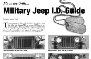 HOBBYBUSTERS: Guía de identificación para vehículos Jeep