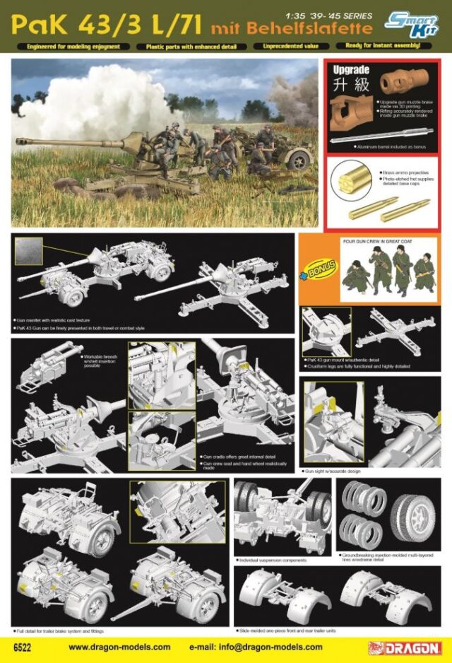 1/35 PaK 43/3 L/71 mit Behelfslafette