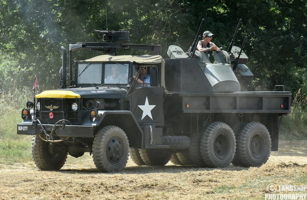 M45 montada sobre camión M35 en Vietnam. Fuente Reddit