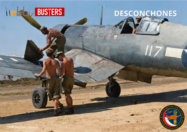 Técnicas de desconchones (II) Aspecto de un Corsair condesgastes
