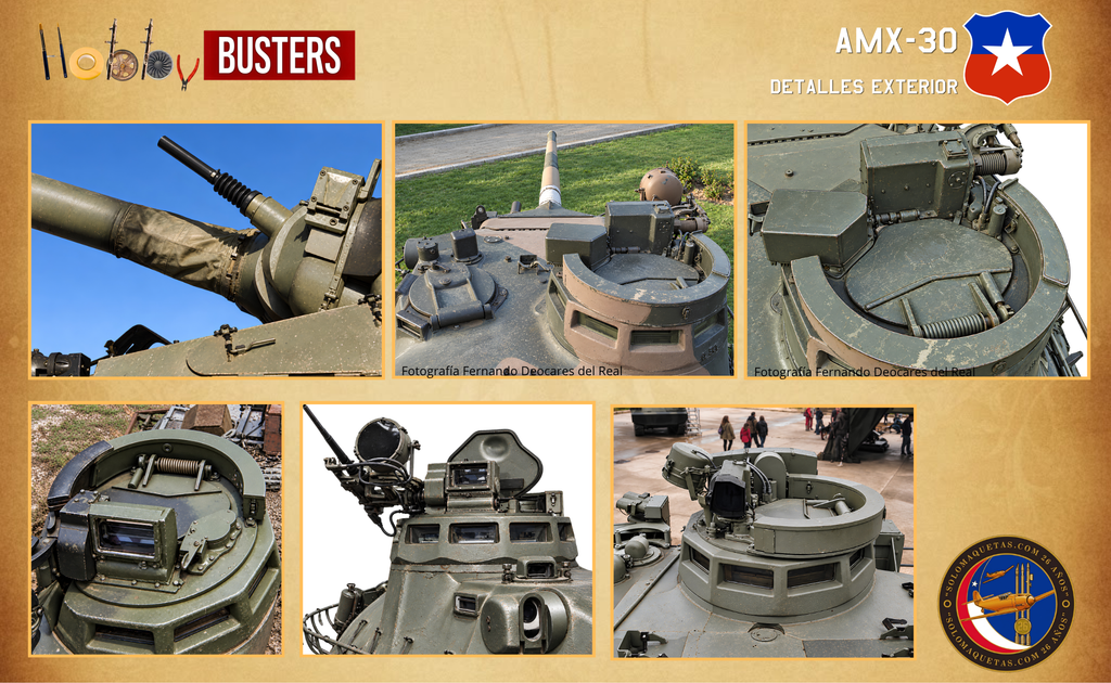 Detalles exteriores del AMX-30