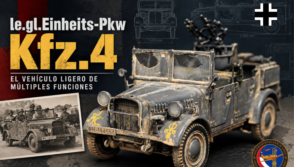 Le Einheitz pkw kfz 4 Solomaquetas Vehículo antiaéreo liviano de la Wehrmacht